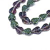 Electroplate Glass Beads Strands EGLA-S188-16-C03-3