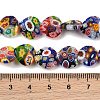 Handmade Millefiori Glass Heart Bead Strands LK-P017-14-4