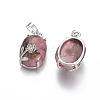 Natural Rhodonite Pendants G-L512-I09-2