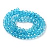 Electroplate Glass Bead Strands EGLA-R015-4mm-12-4