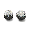 Gradient Color Design Polymer Clay Rhinestone Beads CLAY-NH0001-03B-1