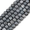 Handmade Fancy Antique Glazed Porcelain Ceramic Round Beads Strands PORC-L019-8mm-04-1
