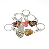 Synthetic & Natural Gemstone Keychain KEYC-S253-08-4