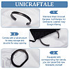 Unicraftale 1Pc 304 Stainless Steel Grooved Bangles FIND-UN0002-08-4