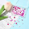 100Pcs 10 Styles 2-Hole Drawbench Glass Seed Beads SEED-FS0001-46-7