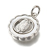 Brass Shell Pendants KK-D328-01P-B-2