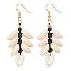 Natural Shell Beaded Dangle Earrings EJEW-JE05333-2