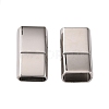 Rectangle Smooth Surface 304 Stainless Steel Bayonet Clasps X-STAS-I037-22-2