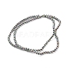 Electroplated Synthetic Non-magnetic Hematite Beads Strands G-C248-D01-3mm-02-2