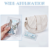 Transparent PVC Coin Wallet with Glitter Powders ABAG-WH0044-29-5