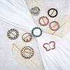 9Pcs 9 Style Alloy Rhinestone Buckles DIY-SZ0008-58-4