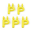 Rack Plating Spray Painted Alloy 2-Loop Link Pendants PALLOY-N176-01P-1