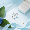 4Pcs 2 Colors Alloy Micro Pave Clear Cubic Zirconia Cuff Rings for Women RJEW-GO0001-10-3