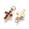 316 Surgical Stainless Steel Tiny Cross Charms X-STAS-F256-023C-G-3