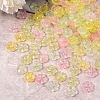 200Pcs 4 Colors Transparent Spray Painted Imitation Jade Glass Beads GLAA-SZ0001-77-4