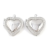 Rack Plating Brass Locket Pendants KK-F090-02P-1