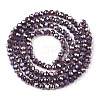 Electroplate Glass Beads Strands EGLA-A044-P2mm-B11-3