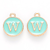 Golden Plated Alloy Enamel Charms LS-ENAM-S118-05W-1