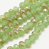 Electroplate Glass Faceted Rondelle Beads Strands EGLA-D020-3x2mm-58-2