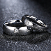 Valentine's Day Gifts Engraved Titanium Steel Couple Rings For Women RJEW-BB16383-8P-4