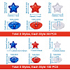 450Pcs 6 Style Transparent Acrylic Beads TACR-CD0001-05-3