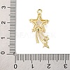 Brass Micro Pave Cubic Zirconia Pendants KK-U042-10G-3