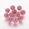 Polymer Clay Rhinestone Beads RB-K050-10mm-C25-1