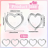 14Pcs Alloy Linking Rings FIND-BBC0003-98-2