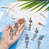 10Pcs Tibetan Style Alloy Big Pendants FIND-DC0003-98-3