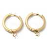 201 Stainless Steel Huggie Hoop Earrings Findings STAS-A167-01O-G-1