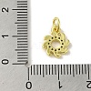 Brass Micro Pave Cubic Zirconia Charms KK-M283-23F-01-3