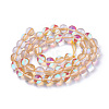 Synthetic Moonstone Beads Strands G-F143-6mm-15-2