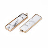 Natural Howlite Pendants G-S359-386A-4