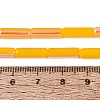 Electroplate Imitation Jade Glass Beads Strands EGLA-Q132-02A-D02-4