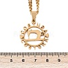 201 Stainless Steel Costura Sewing Machine Holloe Pendant Necklaces NJEW-K283-28G-5