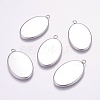 304 Stainless Steel Pendant Cabochon Settings STAS-E144-075P-2