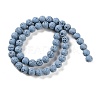 Synthetic Lava Rock Dyed Beads Strands G-H311-08B-06-3