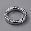 Alloy Crystal Rhinestone Spring Gate Rings FIND-WH0129-34A-P-2
