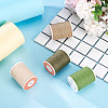 4 Rolls 4 Colors Round Waxed Polyester Cord YC-TA0001-27B-4