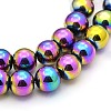 Electroplate Magnetic Synthetic Hematite Bead Strands X-G-J320-05-1