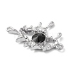 Alloy Jet Rhinestone Pendants PALLOY-P294-01P-02-3