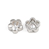 Brass Micro Pave Cubic Zirconia Beads KK-A269-56P-2