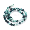 Natural Striped Agate/Banded Agate Beads Strands G-G582-6mm-48-2