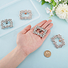 2 Styles Alloy Rhinestone Shoe Decorations FIND-GO0002-24-5