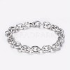 Tarnish Resistant 304 Stainless Steel Cable Chain Bracelets BJEW-I238-09P-1