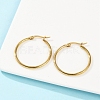 PVD Vacuum Plating 201 Stainless Steel Hoop Earrings for Women EJEW-G260-02A-G-4