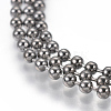 Stainless Steel Ball Chain Necklace Making MAK-L019-01D-B-2