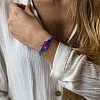 Adjustable Braided Nylon Cord Macrame Pouch Bracelet Making AJEW-SW00013-09-6