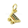 Brass Micro Pave Colorful Cubic Zirconia Pendants KK-H475-08G-2