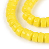 Opaque Solid Color Glass Beads Strands LS-GLAA-N026-3x6mm-03-3